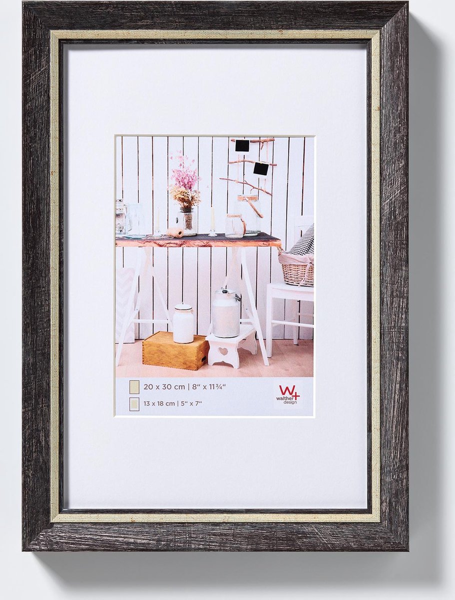 Chalet Walther - cornice per foto - misura foto 20x30 cm - nera
