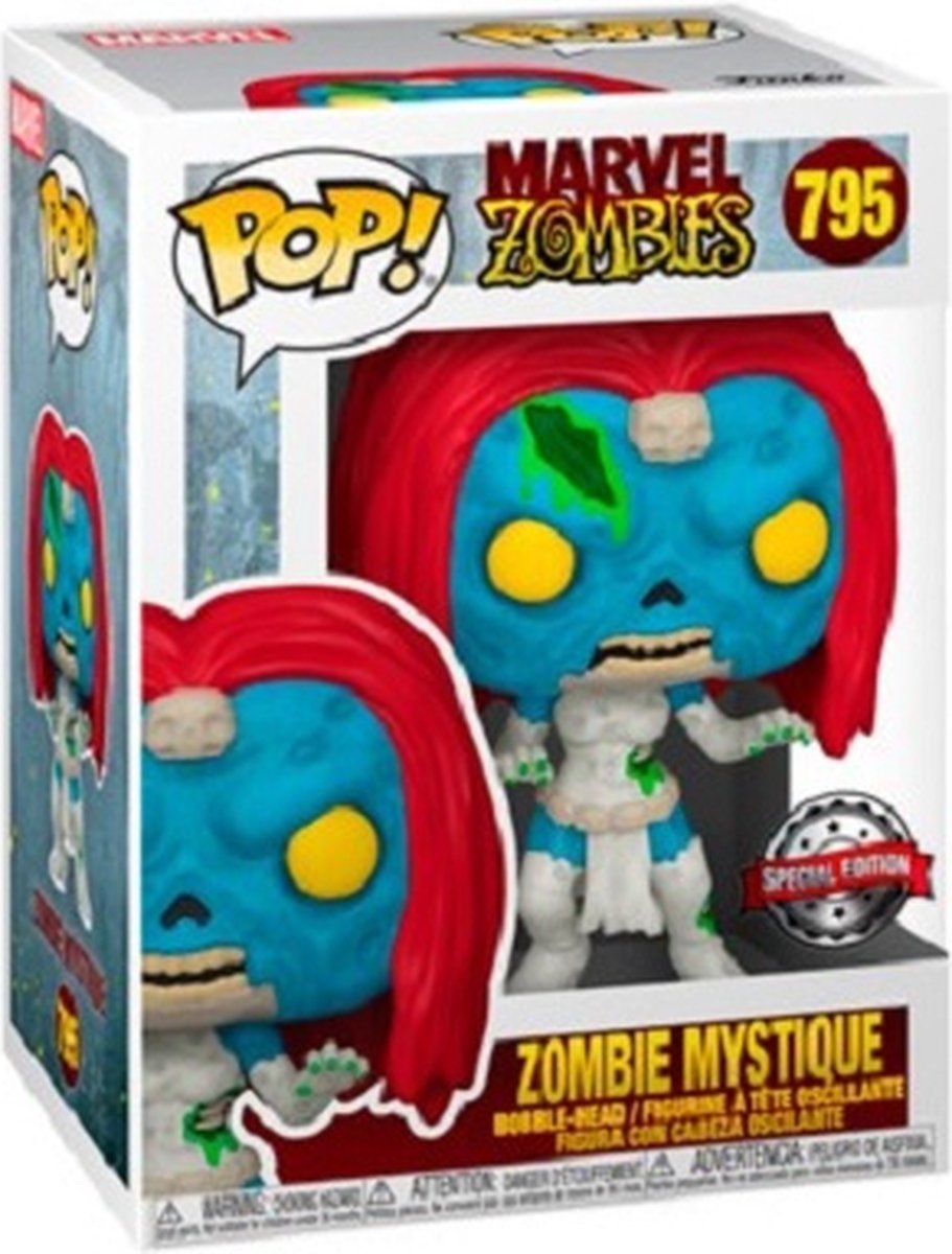 ¡Funko pop! marvel zombies - mística zombie #795 exclusiva