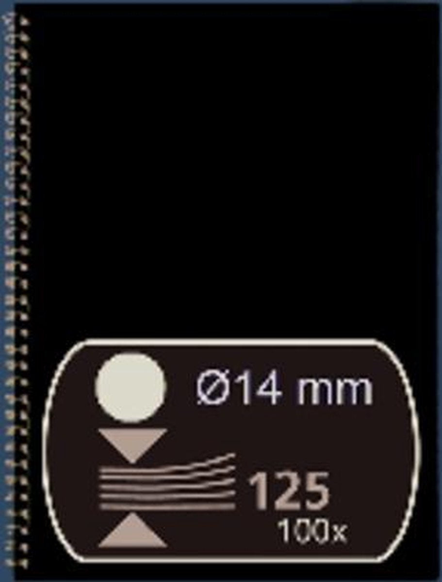 Pack 100 canutillos negros 53277 compañeros 3mm