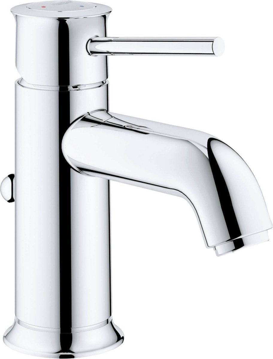 Rubinetto lavabo Grohe Quickfix Start Classic con avviamento a freddo e piletta estraibile cromo