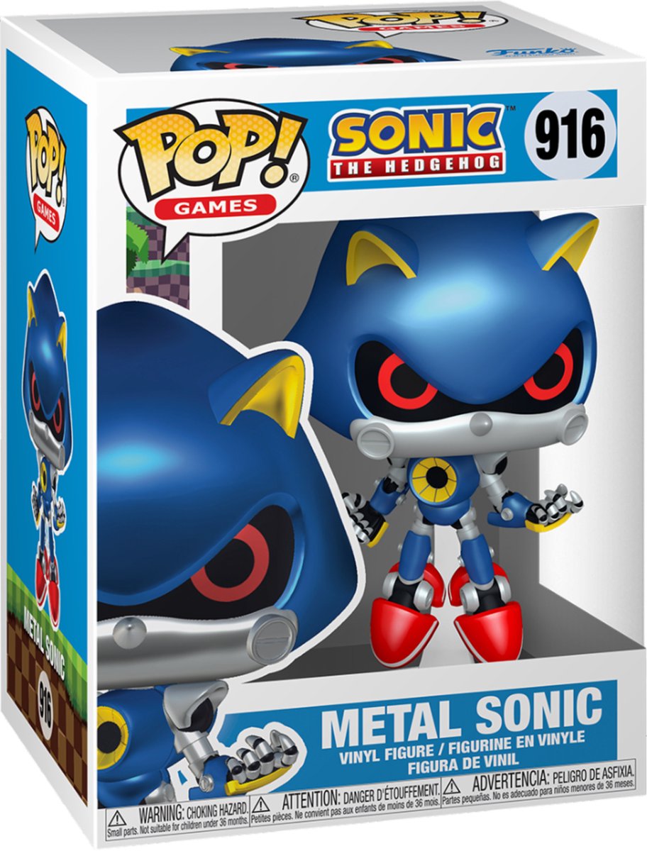 Giochi Funko pop: sonic - metal sonic - pop #916