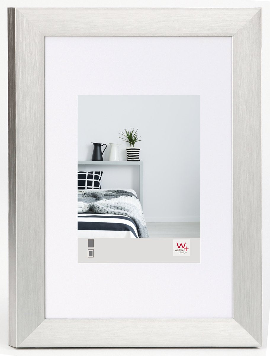 Walther aluline - cornice in alluminio - misura foto 15x20 cm - argento
