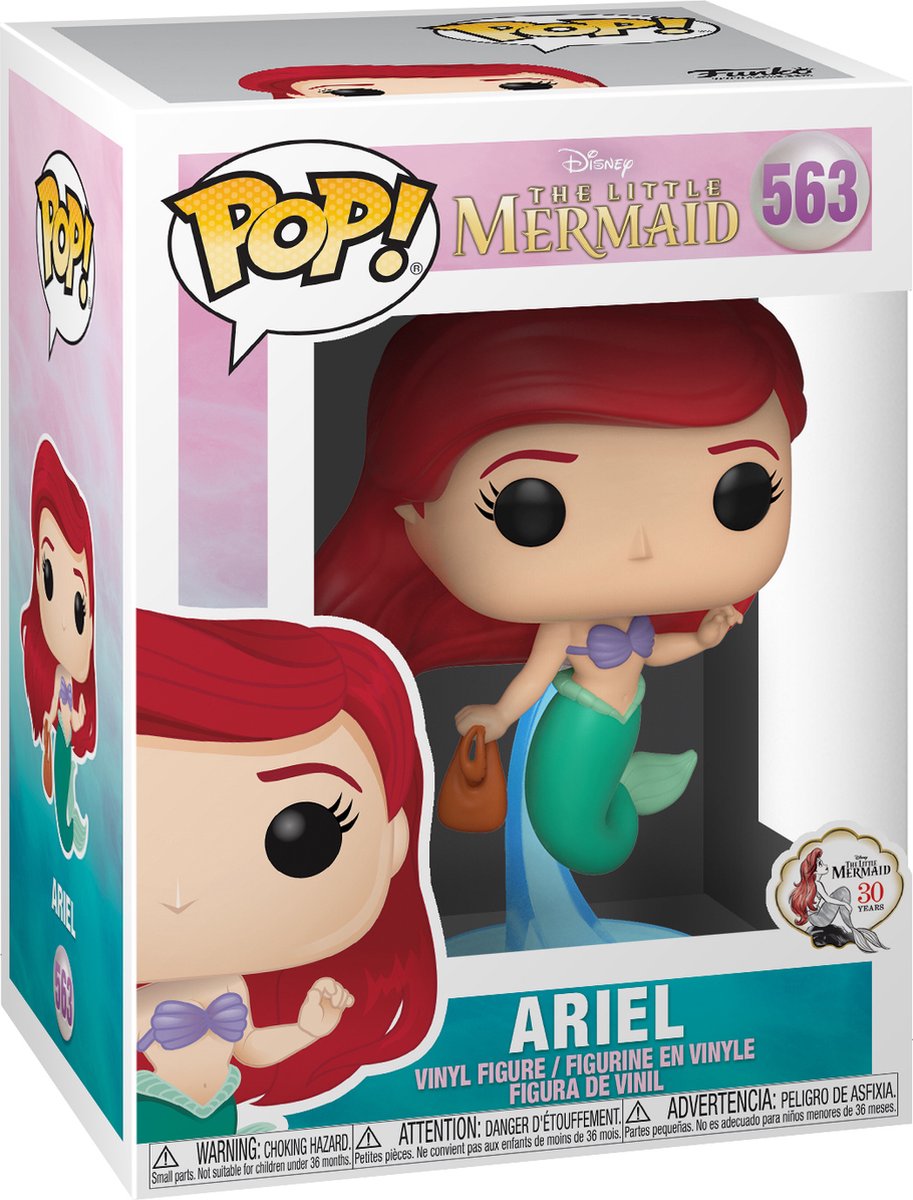 Figura in vinile della sirenetta Ariel 563 unisex funko pop! - neutro - standard