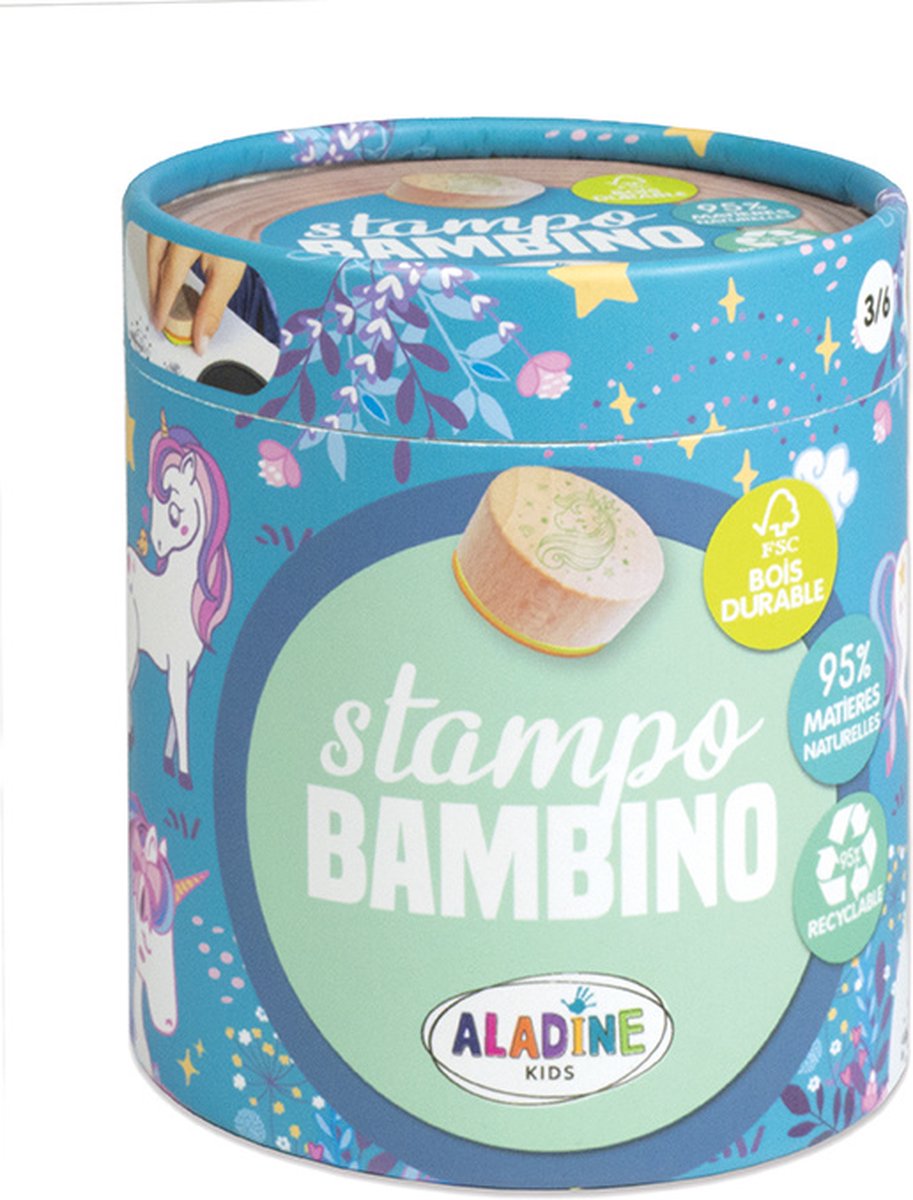 Aladine - sello bambino unicornio