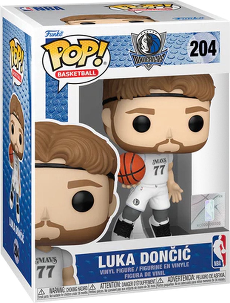 Funko pop baloncesto: dallas mavericks - luka dončić (edición de la ciudad) pop #204