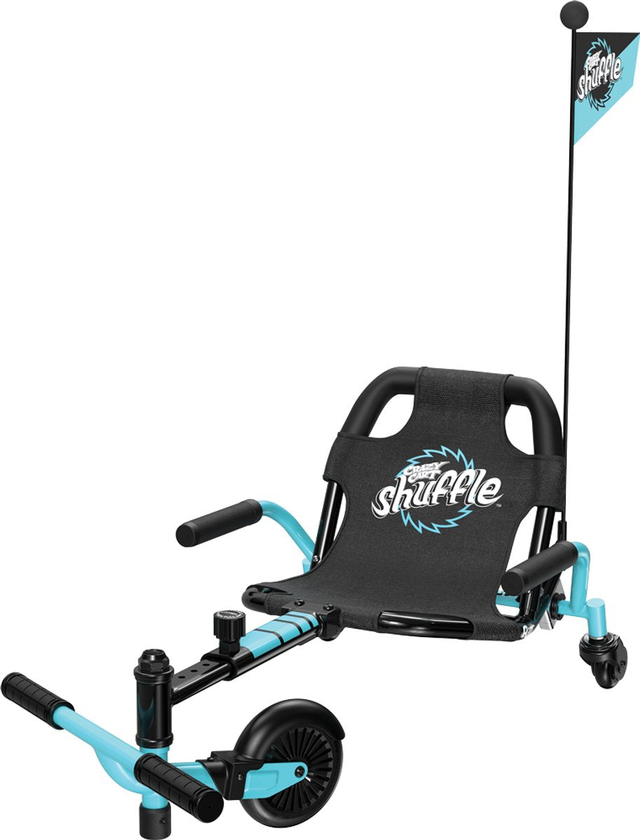 Razor crazy cart shuffle - go-kart - azul - rotación 360° - sin batería - para niños - hasta 68 kg - a partir de 4 años