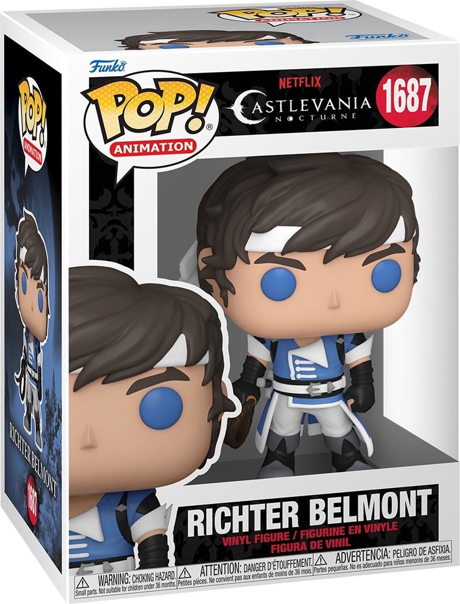 Funko pop animation: castlevania nocturne - richter belmont pop #1687