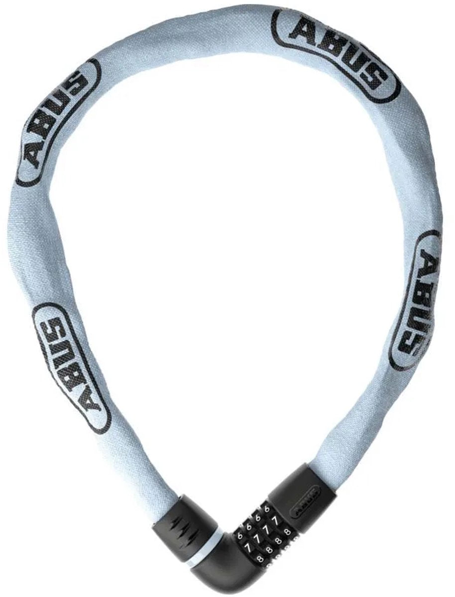 Lucchetto a catena Abus codice tresor 6807c 110 azzurro