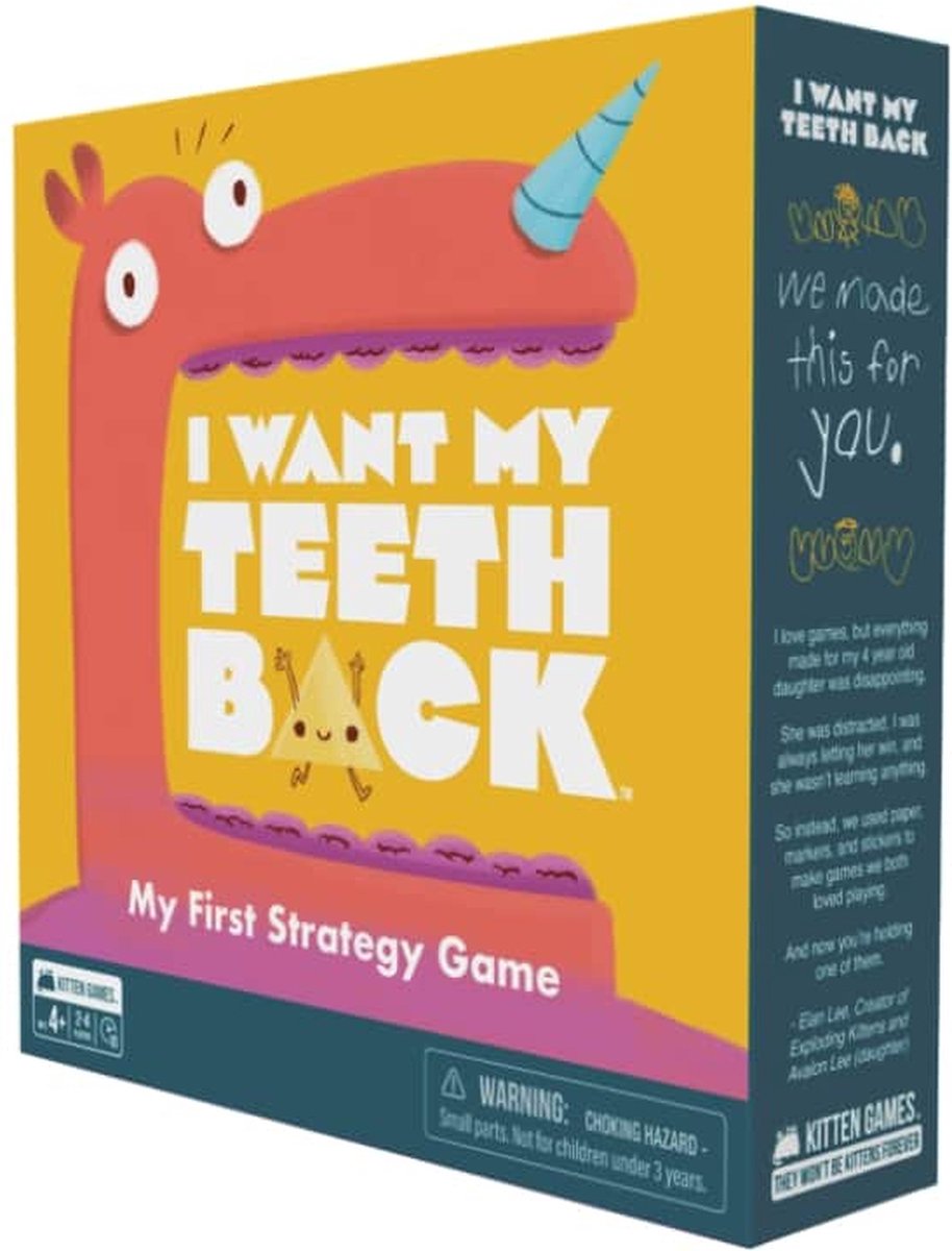 Gatitos explosivos, quiero que me devuelvan los dientes - juego de cartas (aterrador)