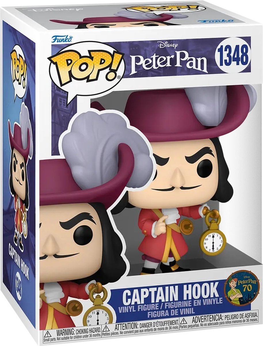 Funko pop disney: peter pan - capitan uncino - pop #1348