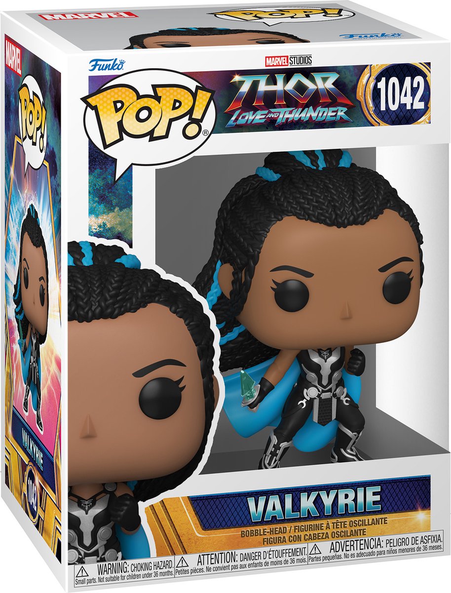 Funko thor - thor: love thunder pop! valkyrie 9 cm verzamelfiguur - multicolours