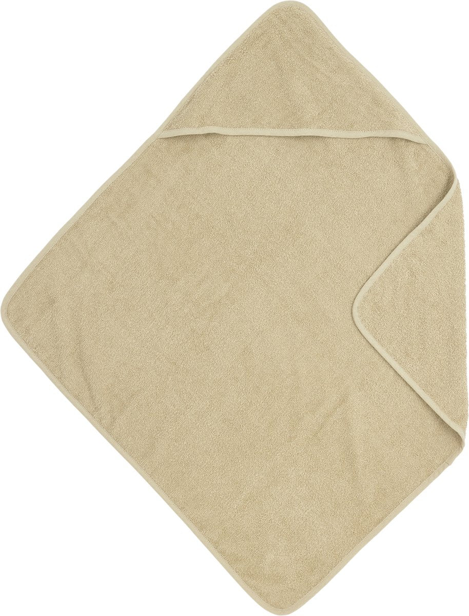 Meyco baby uni badcape - badstof - sand - 75x75cm