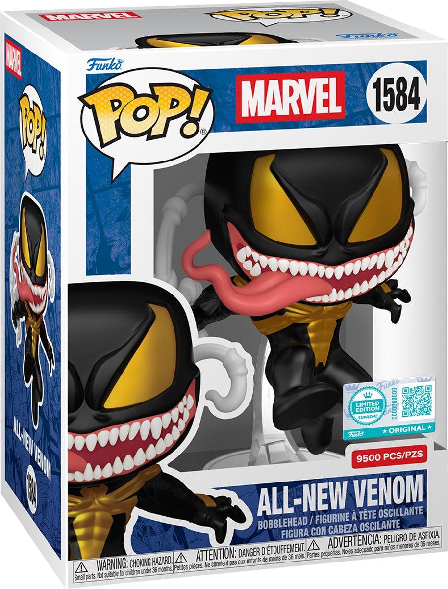 Funko pop edición limitada suprema: marvel s5 - gld venom