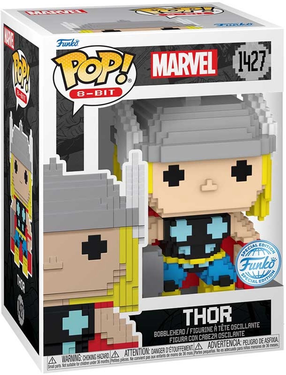 ¡Funko! muñeca maravilla! Figura vinilo 8 bits Thor 9 cm