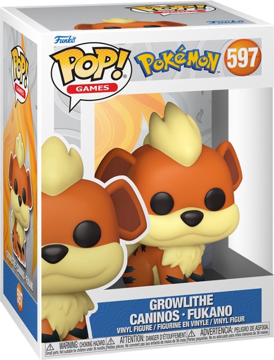 Giochi Funko pop: pokémon - growlithe pop #597
