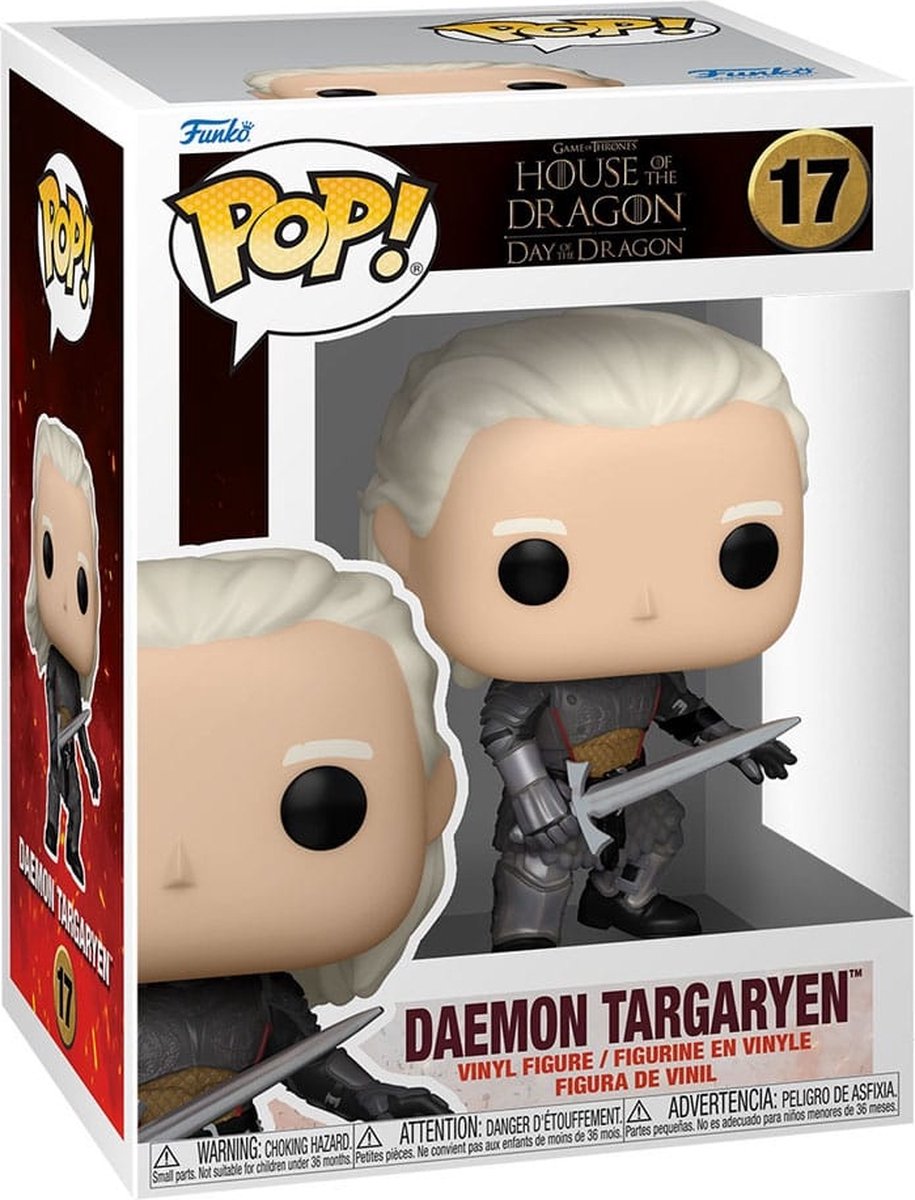 Funko pop juego de tronos: la casa del dragón - daemon targaryen pop #17