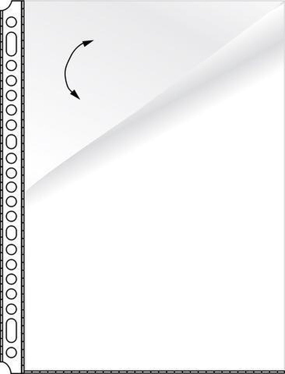 Borsa da esposizione Kangaro - a4 - modello L - pp 80 micron - 23 fori - 10 x 10 pezzi
