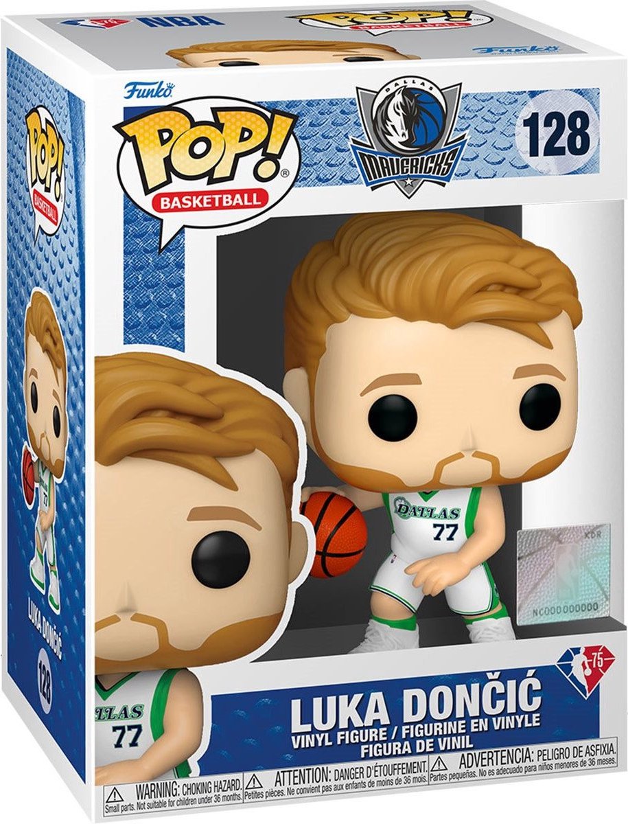 Funko pop basket: dallas mavericks - luka dončić pop #128