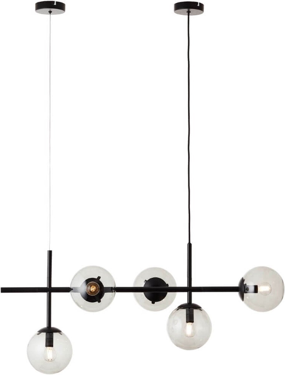 Brilliant ariol - hanglamp - glas - 1xe14 max. 40w - zwart