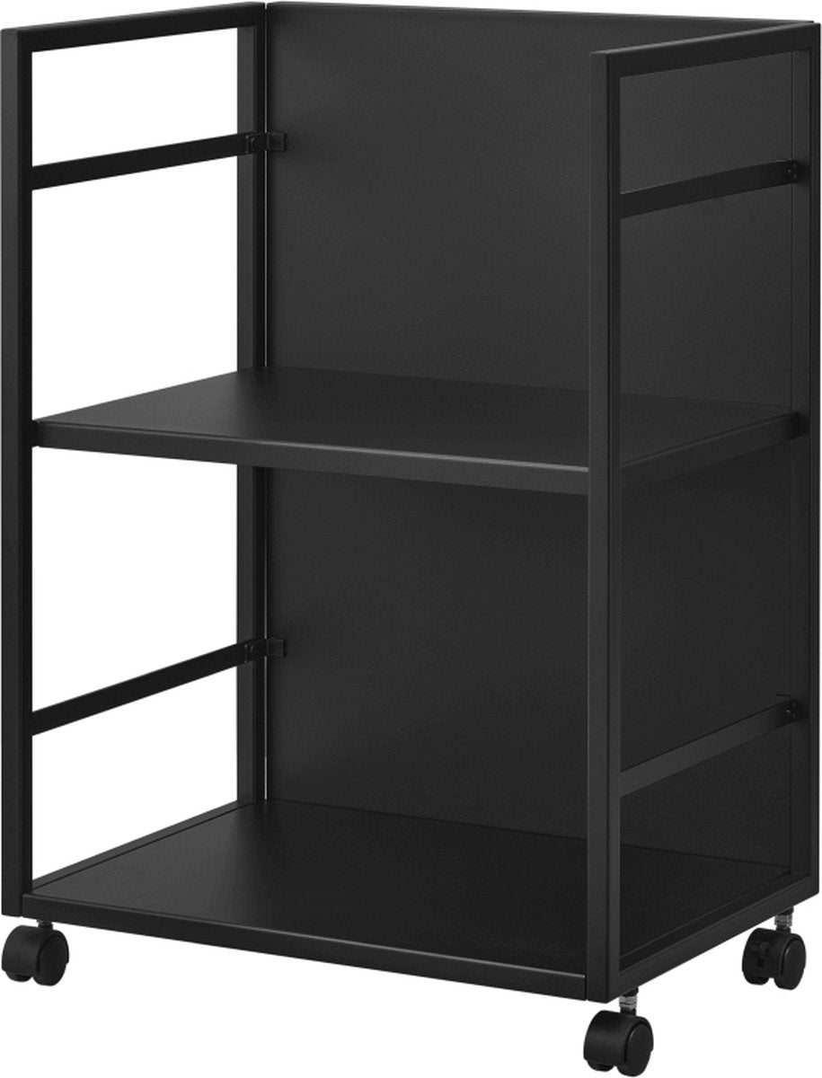 Carrello da cucina Yamazaki - 2 livelli - torre - nero