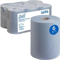 Asciugamano essenziale slimroll scott 190mt blu 6 rotoli