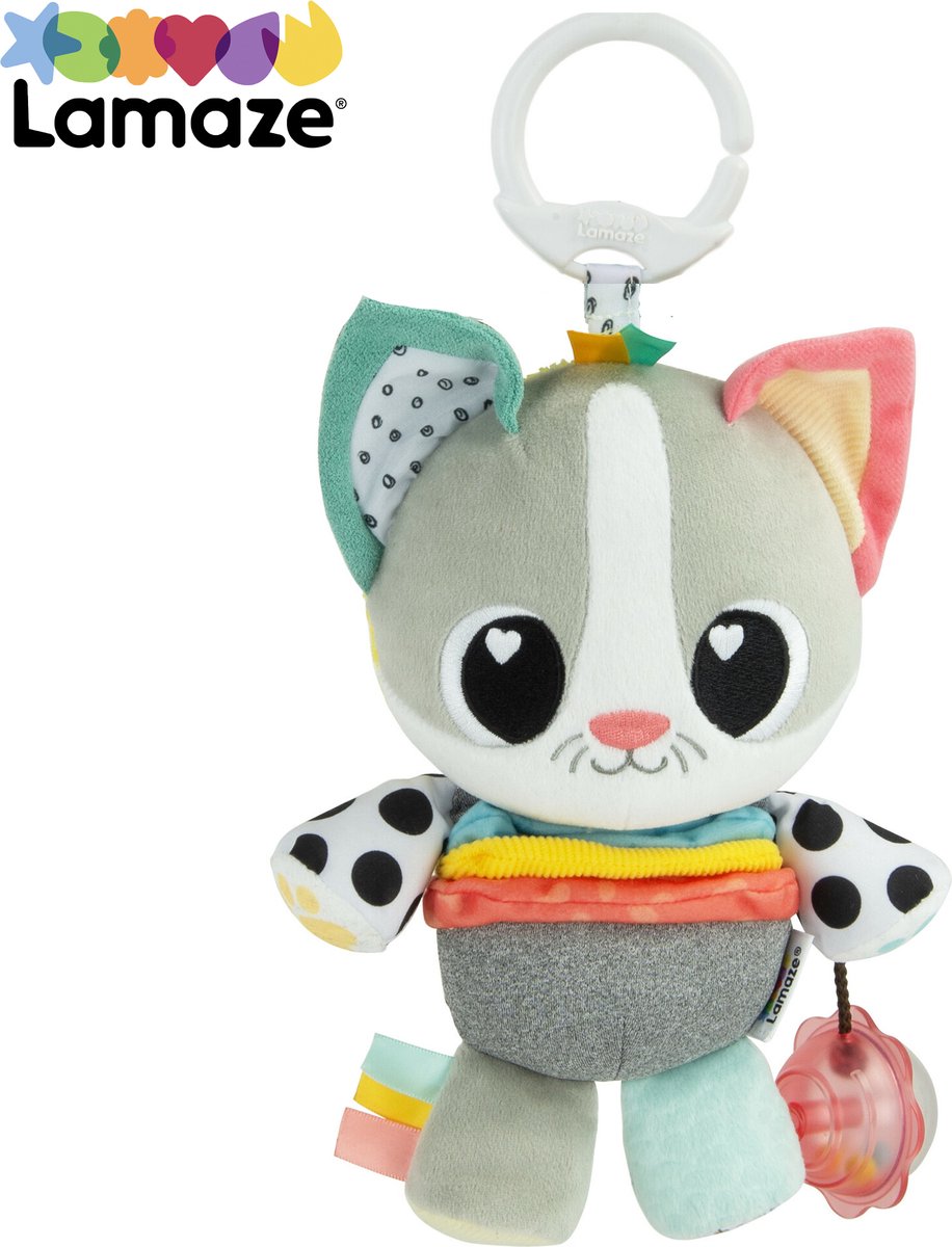 Lamaze Millie il gatto – Giocattolo educativo per bambini – Gioca e scopri – Peluche