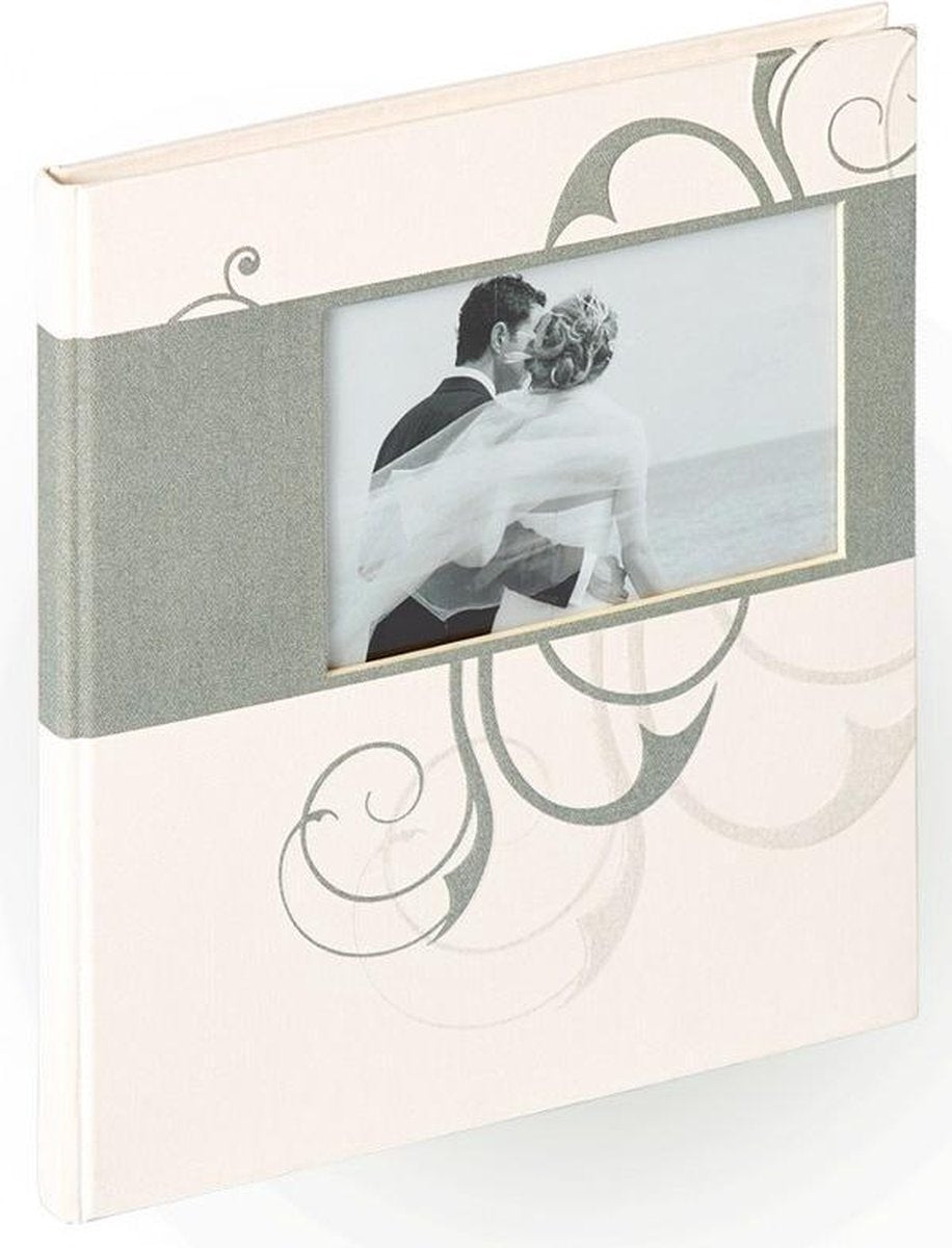 Walther gb-134 romance - gastenboek - formaat 23x25 cm - wit