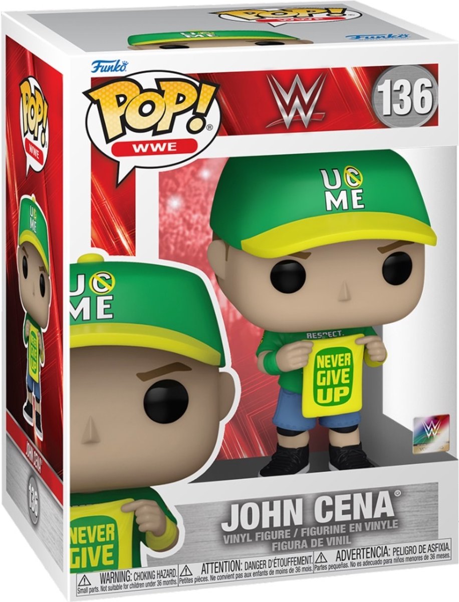 Funko pop wwe: john cena (nunca te rindas) - pop #136