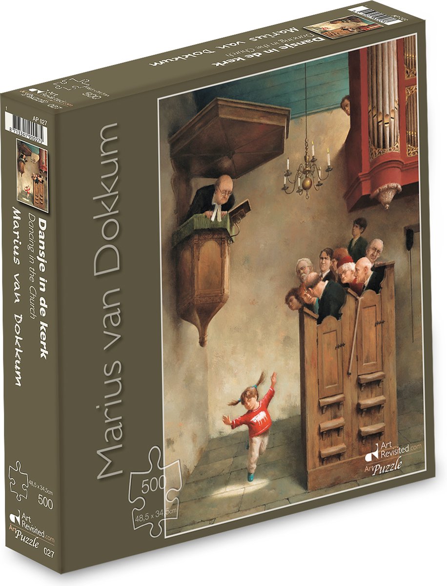 Puzzle Marius van dokkum - baile en la iglesia - 500 piezas