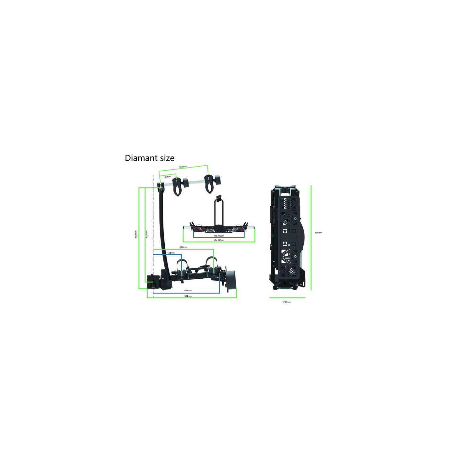 ABI Pro-User Bicycle Carrier Diamant