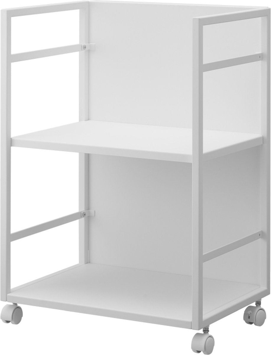 Carrello da cucina Yamazaki - 2 livelli - torre - bianco