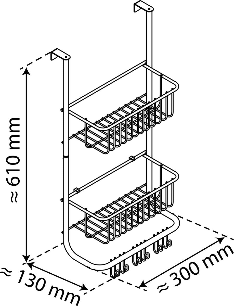 EISL EISL EISL PARA RACK 30.5X13X62 CM Mat de plata