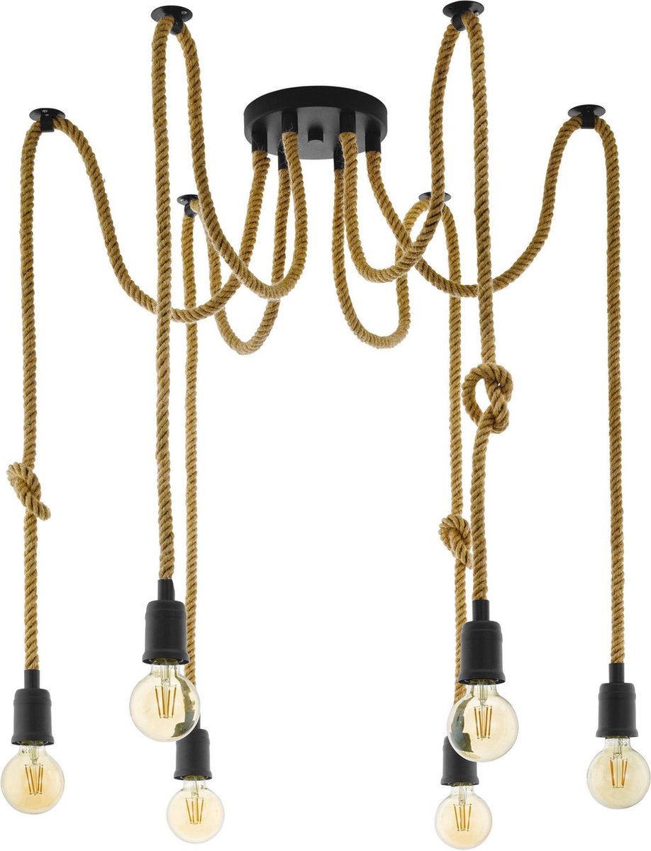 Eglo rampside vintage hanglamp - e27 - 6 lichts