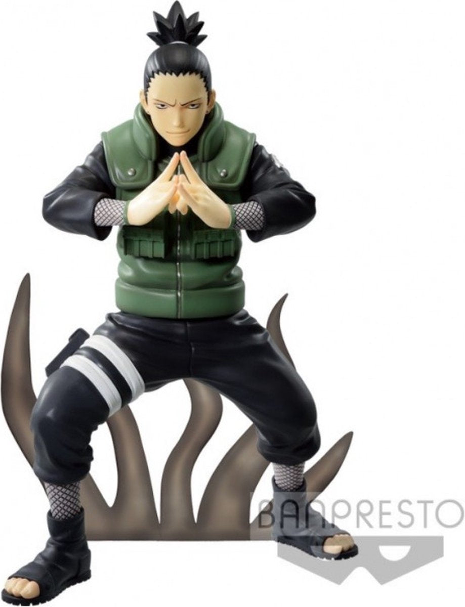 Banpresto co., ltd. naruto shippuden - vibration stars - shikamaru figuur 17 cm