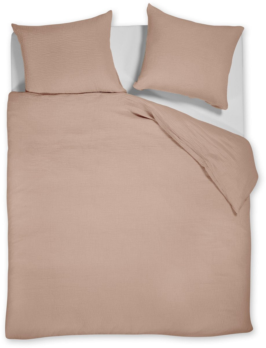 Copripiumino Vtwonen Gentle Abbraccio - Letti gemelli - 240 x 220 cm - Rosa tenue