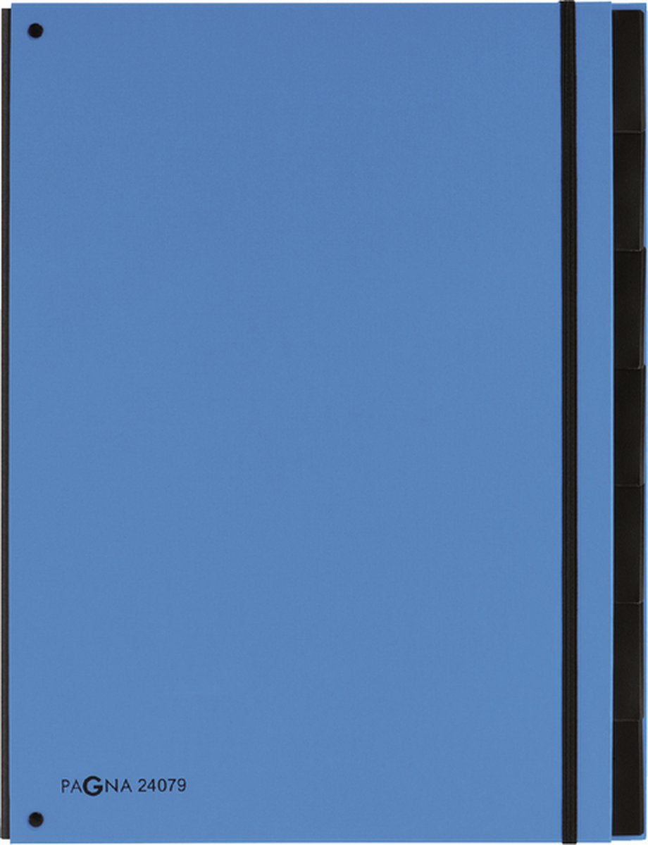 Pagna cartella raccoglitore trend 7 tabs a4 azzurro