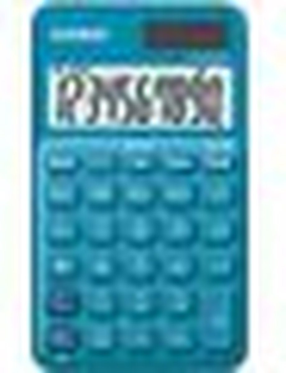 Casio SL-310UC-BU - calcolatrice tascabile - display a 10 cifre - alimentazione solare e a batteria - blu