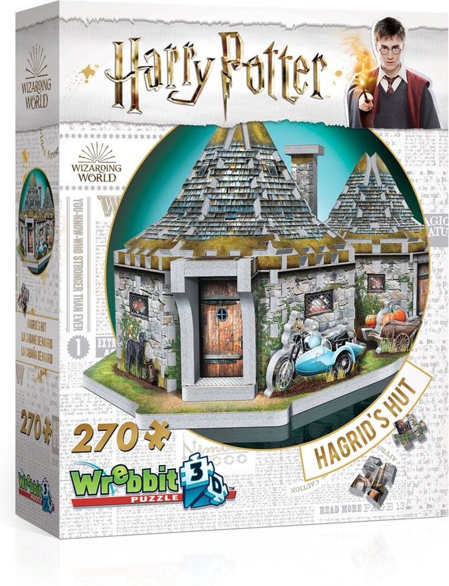 Wrebbit Harry Potter - Capanna di Hagrid - 270 pezzi - Puzzle 3D