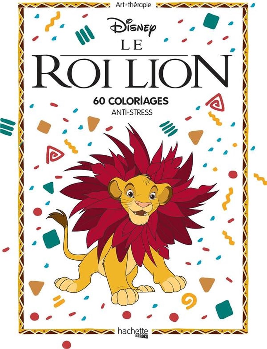 Hachette heroes grand bloc disney - le roi lion - - libro para colorear para adultos