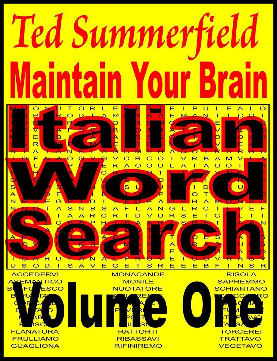 Maintain your brain 22 - maintain your brain italian word search puzzles volume 1