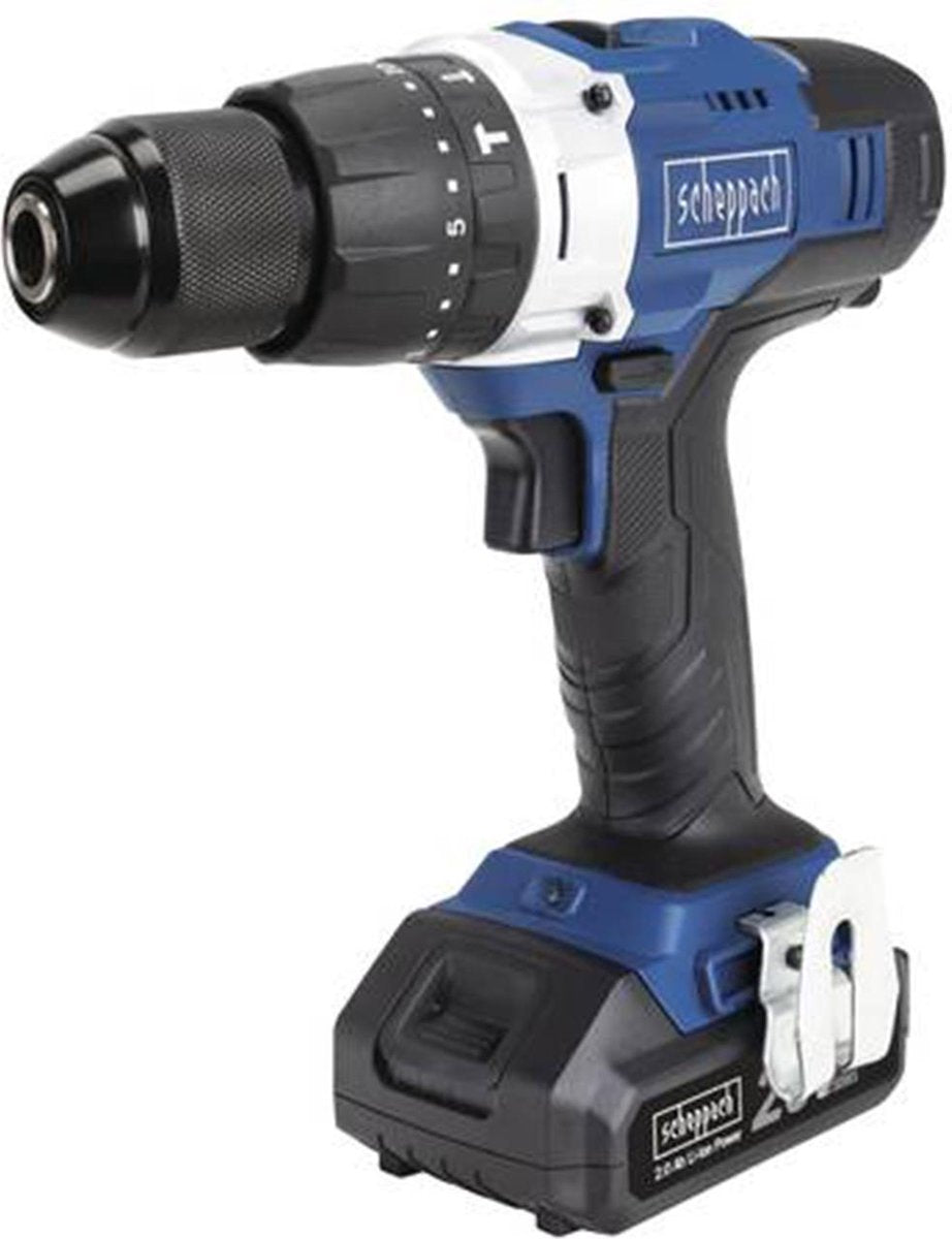 Trapano a percussione a batteria Scheppach CDD45 - 20 V - corpo