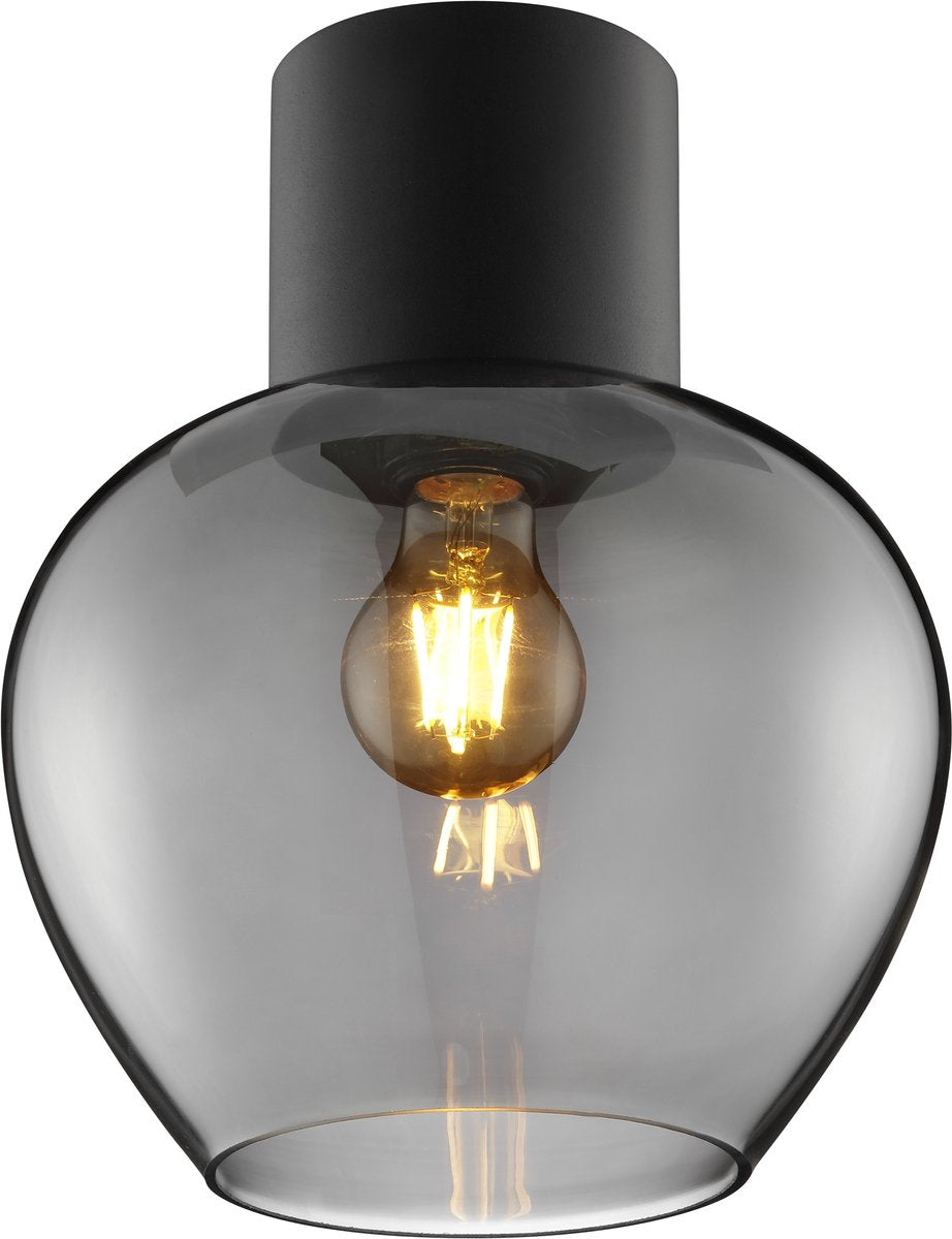 Brilliant ligari - lampada da soffitto - ø 23 cm - e27 max 1x20w - fumo nero