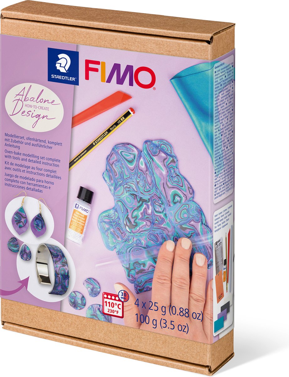 Fimo come creare set “abalone design”