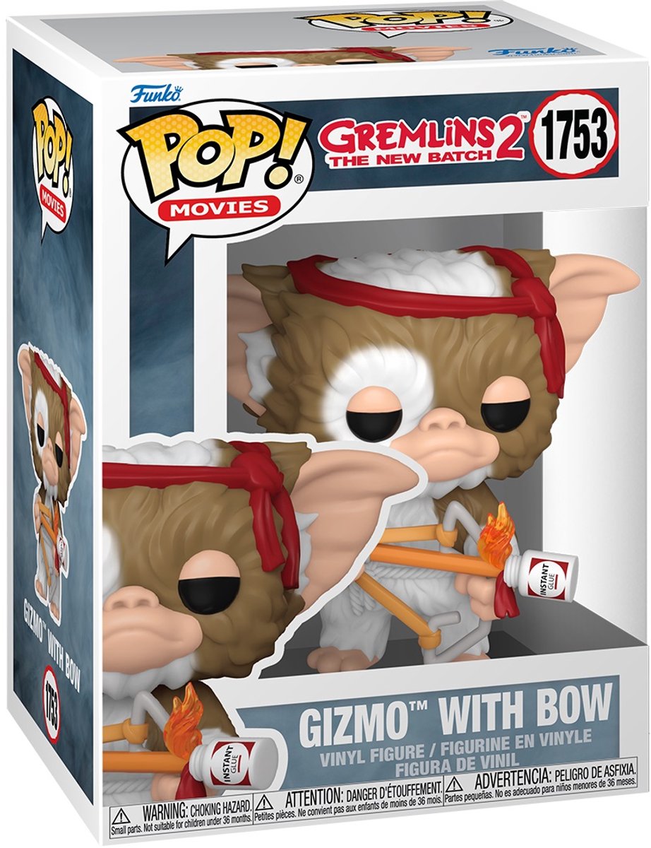 Funko gremlins gizmo with bow vinylfiguur 1753 unisex pop! - meerkleurig - standard