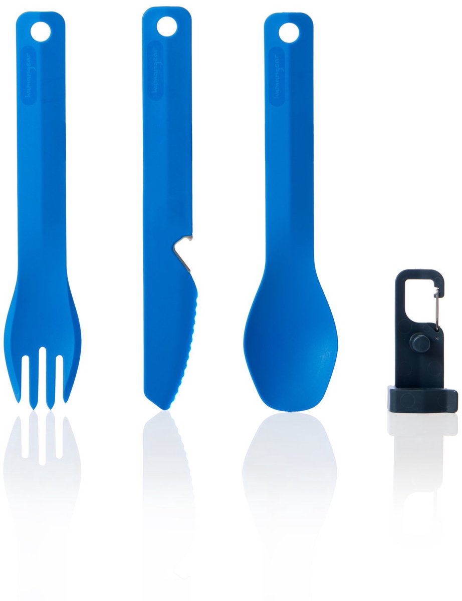 Equipaggiamento umano - gobites bio - posate - set k f s - blu
