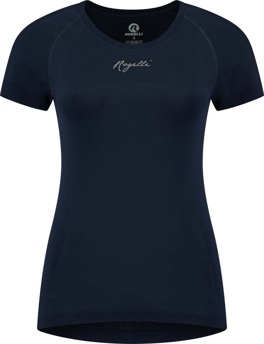 Maglia running essenziale Rogelli donna - maniche corte - blu - l