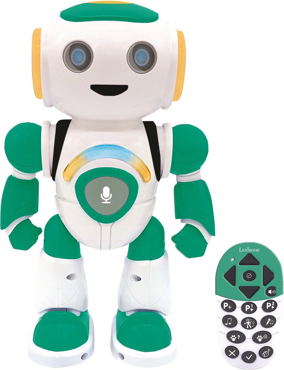 Lexibook powerman® jr. robot vocale con quiz, musica e giochi (francese)