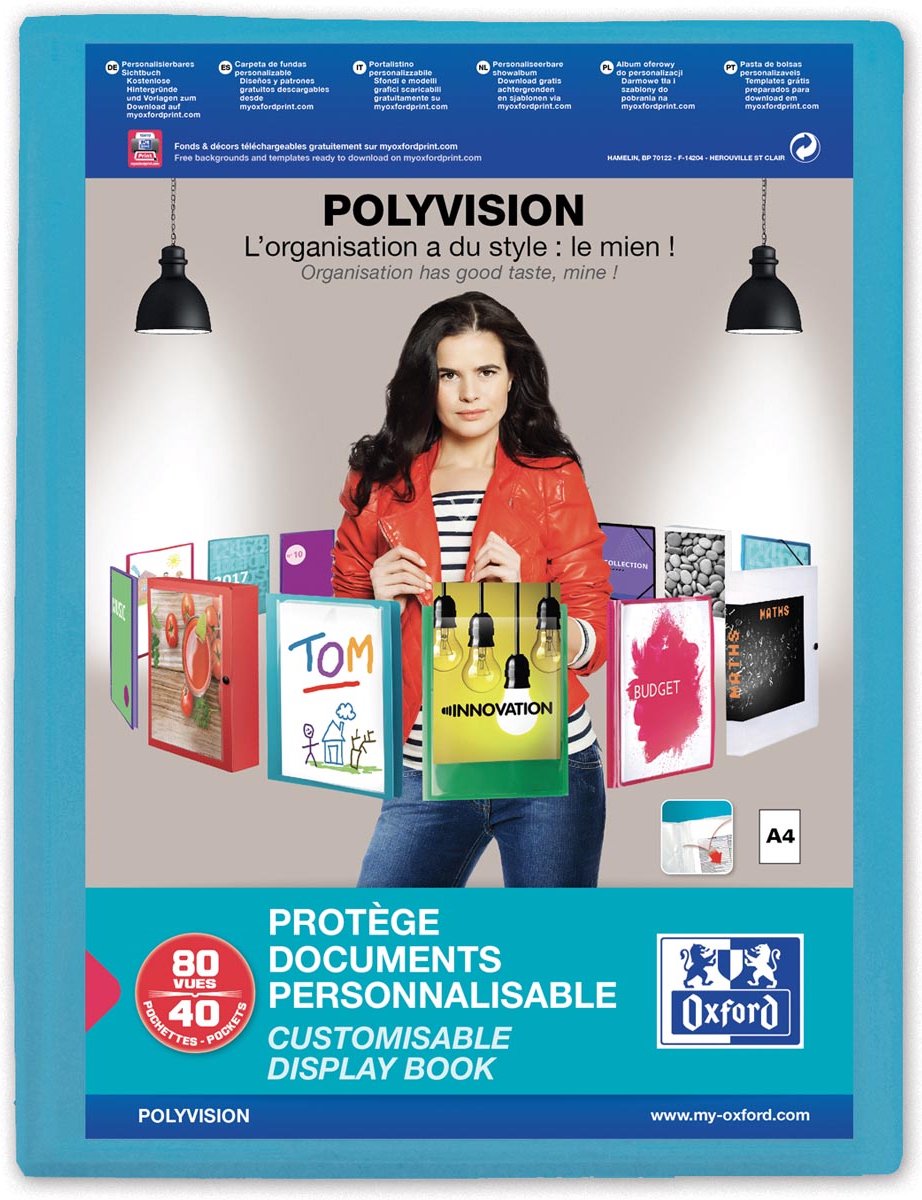 Oxford elba show album polyvision 40 borse blu