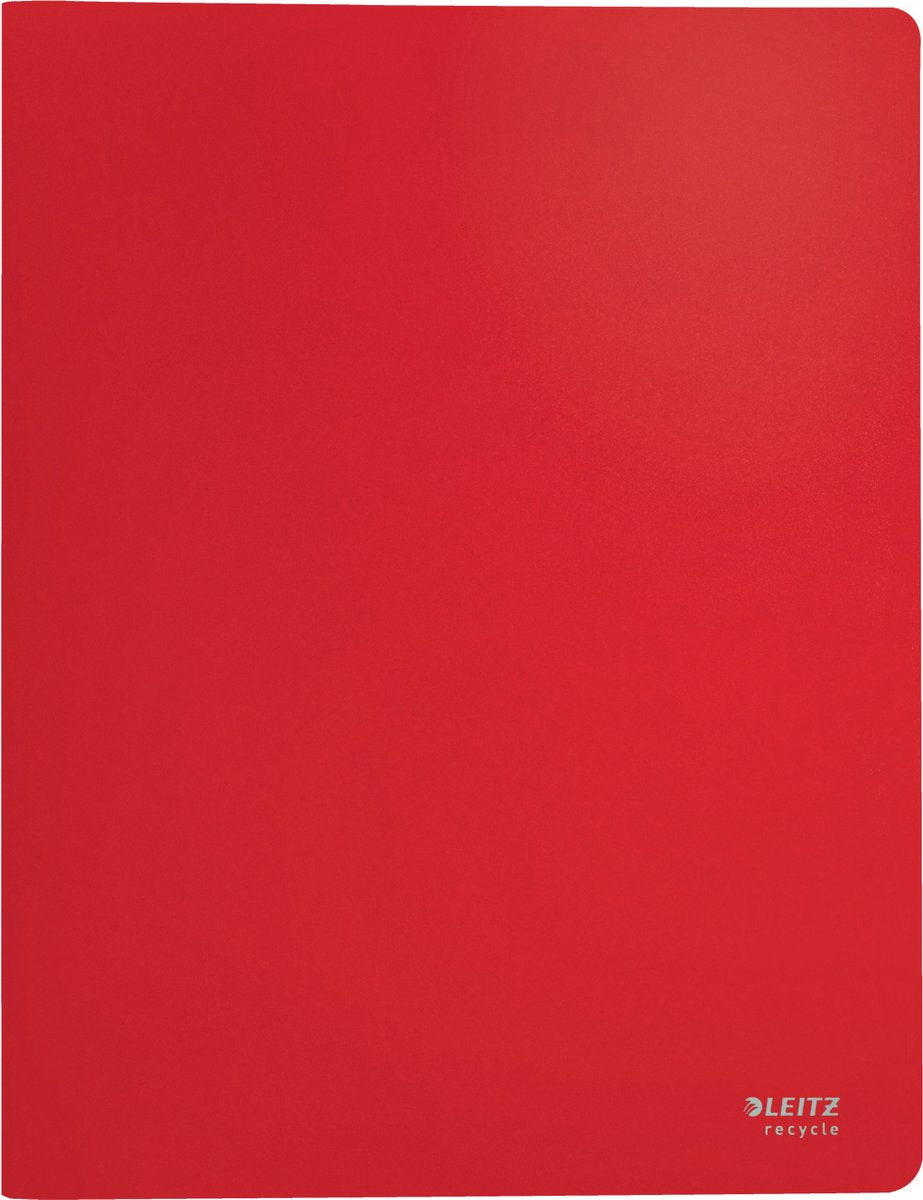 Leitz recycle show album a4 - 40 copertine - 90% plastica riciclata pre e post consumo - rosso