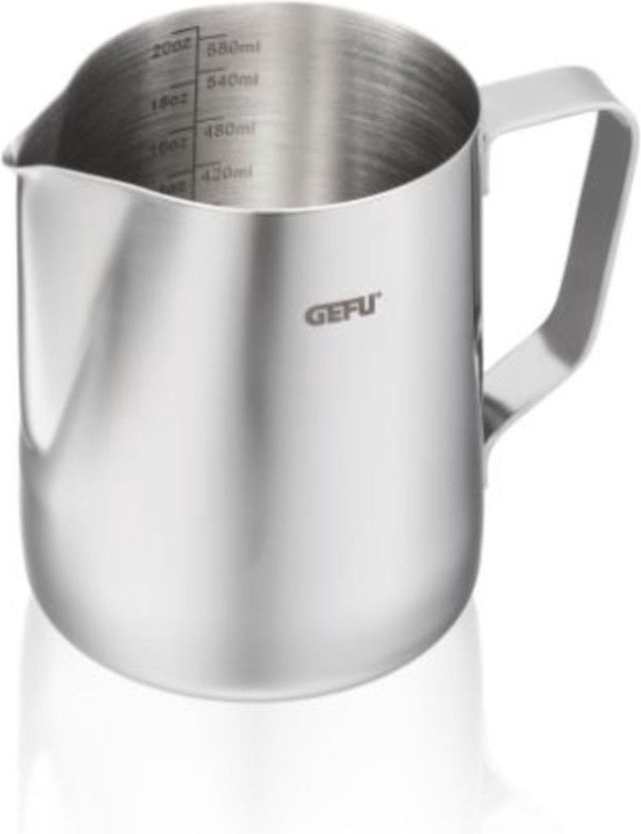 Gefu barista melkkan - 600 ml - rvs opschuimkan voor latte art